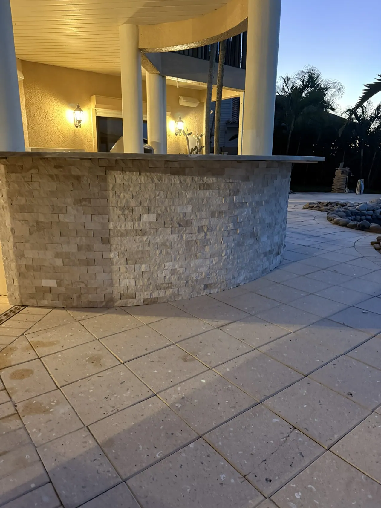 Outdoor Stone Bar
